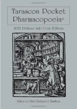 PDF/READ Tarascon Pocket Pharmacopoeia 2011 Deluxe Lab Coat Version