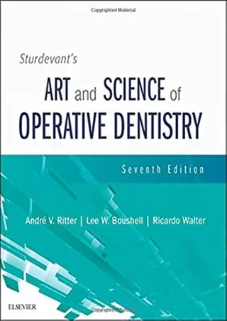 Read ebook [PDF] Sturdevant's Art and Science of Operative Dentistry