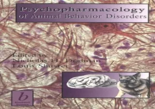 PDF Psychopharmacology of Animal Behaviour Disorders Kindle