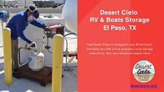 Desert Cielo RV & Boats Storage in El Paso, TX  RV storage Near You