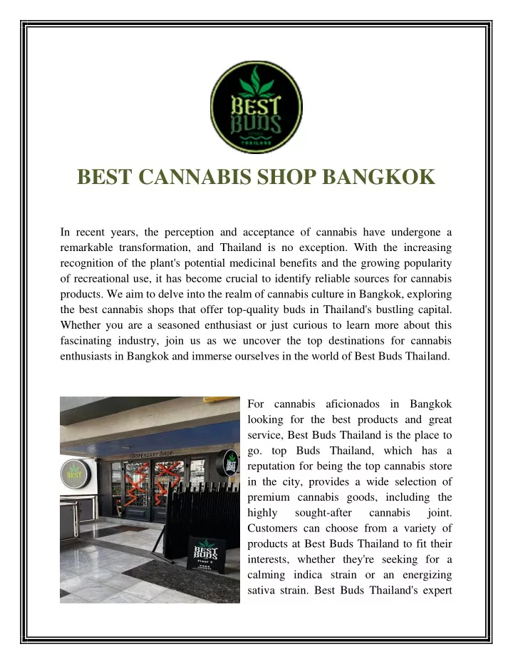 best cannabis shop bangkok