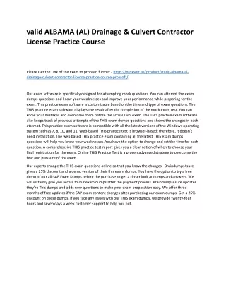 valid albama al drainage culvert contractor