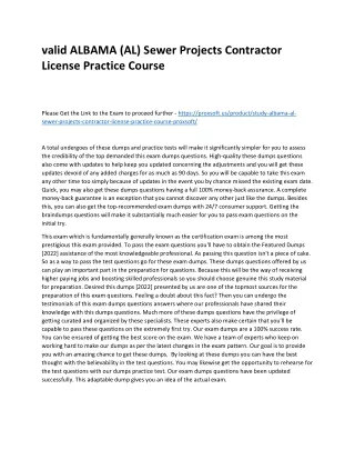 valid albama al sewer projects contractor license
