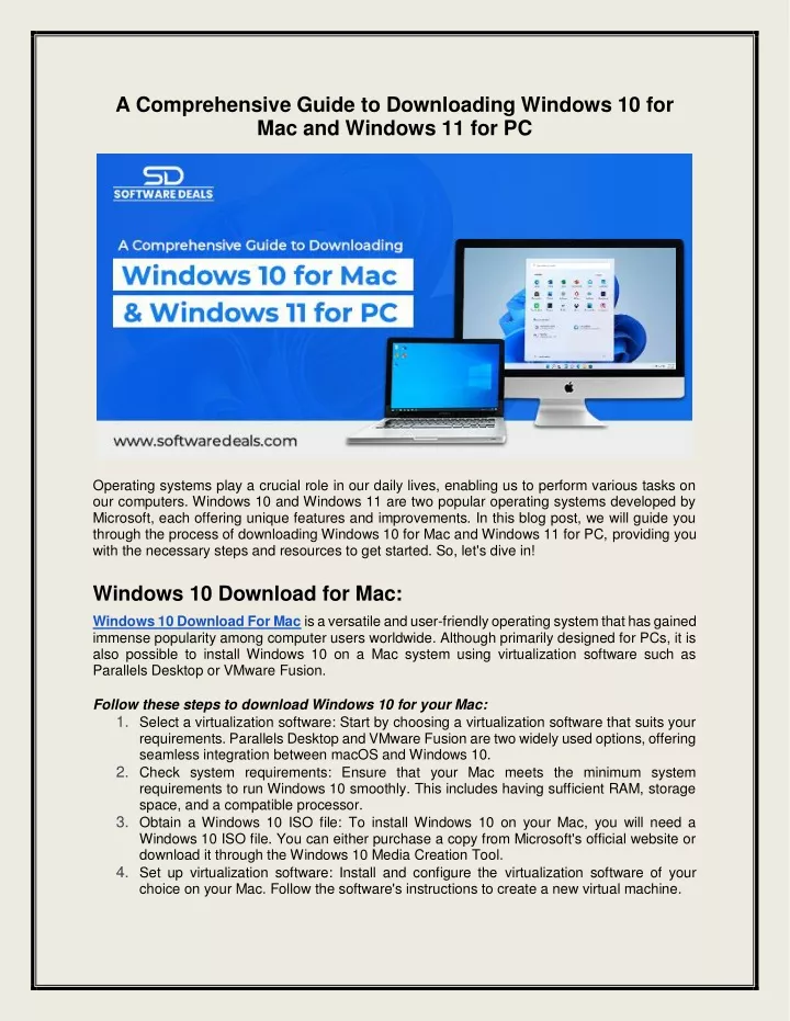 a comprehensive guide to downloading windows
