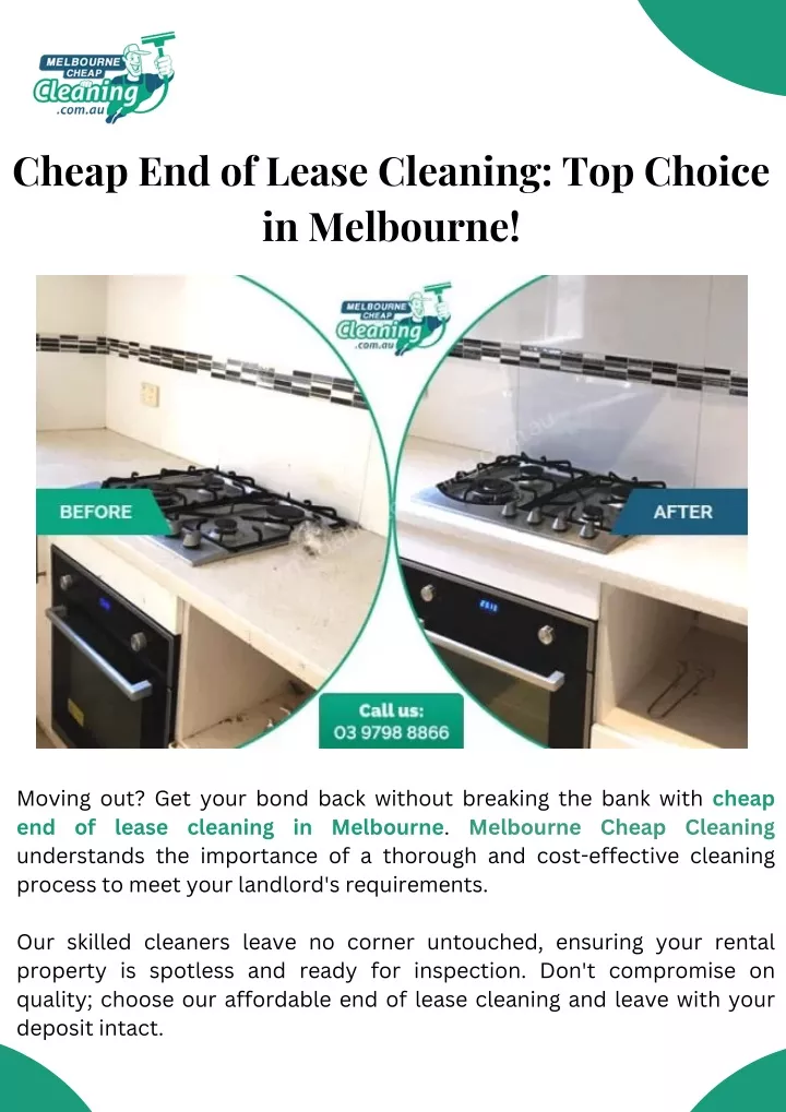 cheap end of lease cleaning top choice