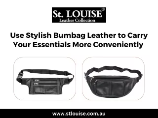 Use Stylish Bumbag Leather to Carry Your Essentials More Conveniently