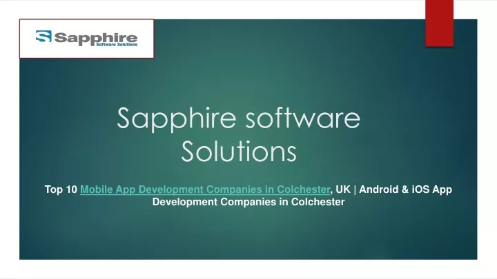 sapphire software solutions