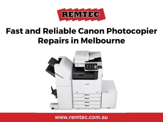 Fast and Reliable Canon Photocopier Repairs in Melbourne
