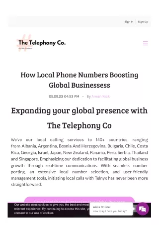 How Local Phone Numbers Boosting Global Businessess