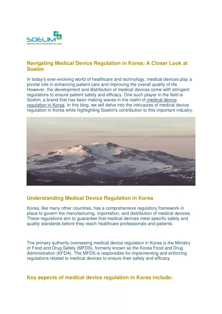 navigating medical device regulation in korea