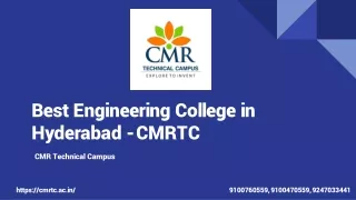 Best Engineering College in Hyderabad - CMRTC