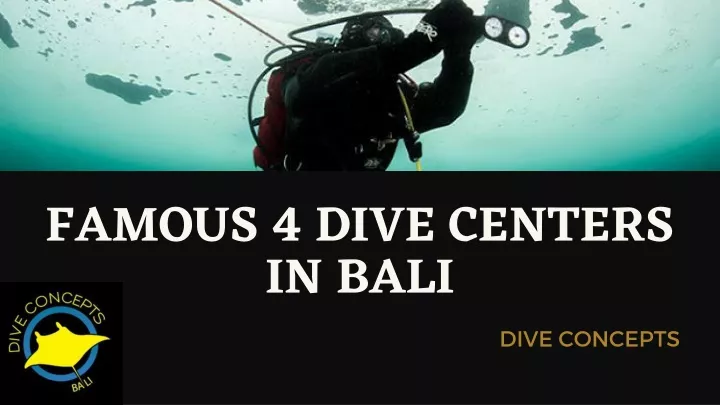 famous 4 dive centers in bali