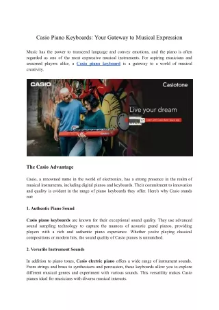 casio piano keyboards your gateway to musical