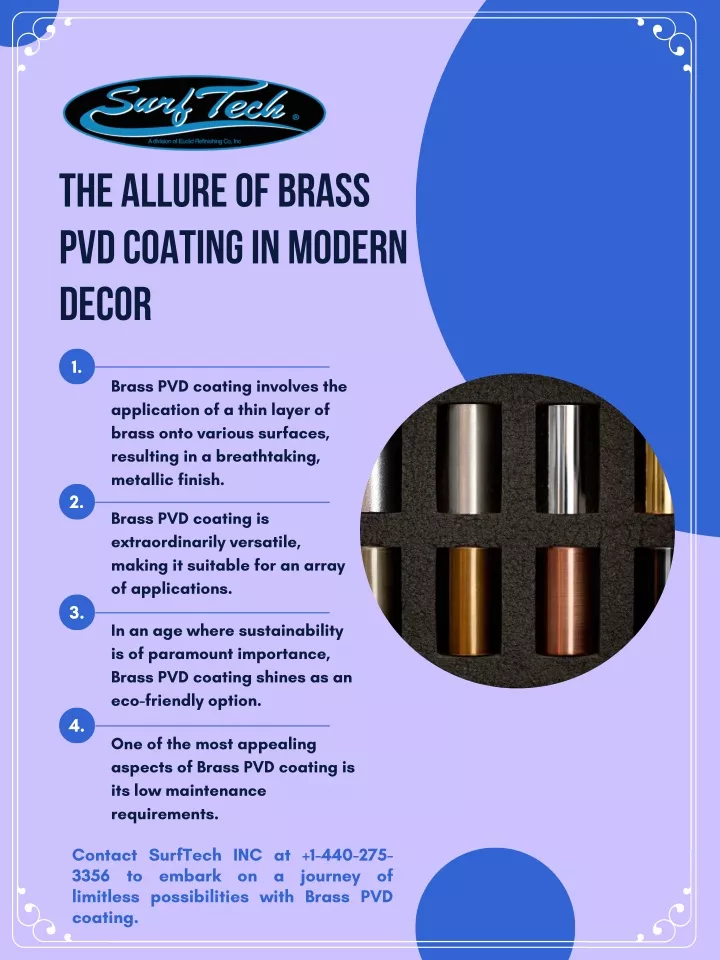 the allure of brass pvd coating in modern decor