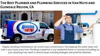 The Best Plumber and Plumbing Services in Van Nuys and Glendale Region, CA!