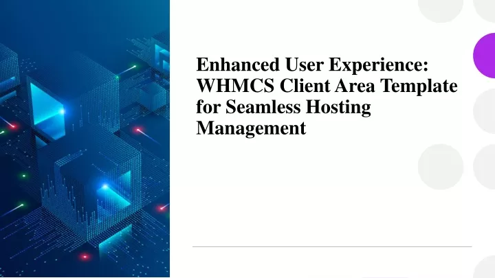 enhanced user experience whmcs client area template for seamless hosting management