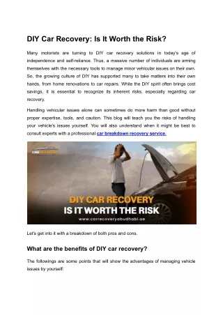 GP-DIY Car Recovery_ Is It Worth the Risk_