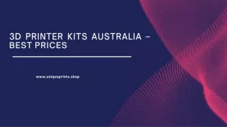 3D Printer Kits Australia – Best Prices