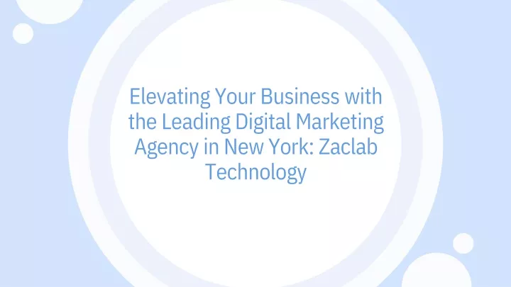 elevating your business with the leading digital