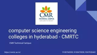 computer science engineering colleges in hyderabad - CMRTC