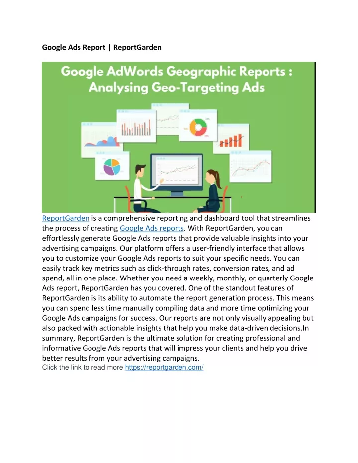 google ads report reportgarden