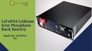 LiFePO4 Lithium Iron Phosphate Rack Battery