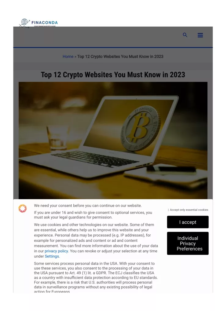 home top 12 crypto websites you must know in 2023