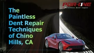 The Paintless Dent Repair Techniques of Chino Hills, CA