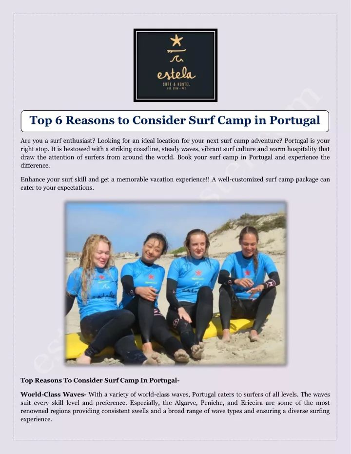 top 6 reasons to consider surf camp in portugal