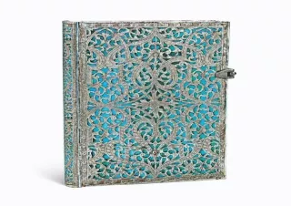 DOWNLOAD PDF Paperblanks Maya Blue Lined Midi Journal (Silver Filigree Collectio