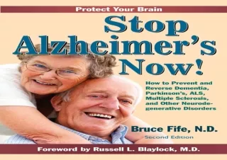 PDF Stop Alzheimer's Now, Second Edition