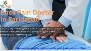 Best Back Pain Doctor In Faridabad