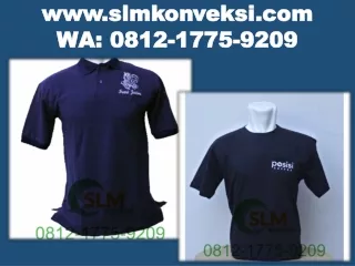 Kualitas Premium!! WA 0812 1775 9209, SLM Konveksi Vendor Kaos Polo Custom Berkualitas Batu Malang