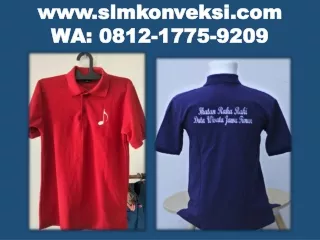 Kualitas Terjamin!! WA 0812 1775 9209, SLM Konveksi Vendor Polo Shirt Profesional Surabaya Sidoarjo