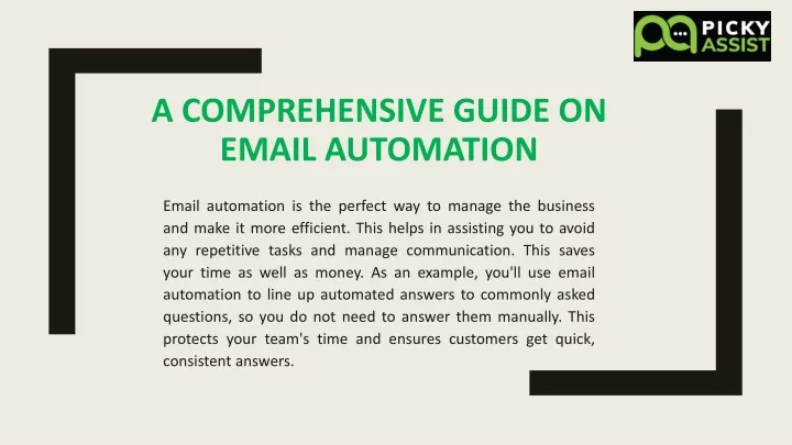 a comprehensive guide on email automation