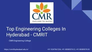 Top Engineering Colleges In Hyderabad - CMRIT