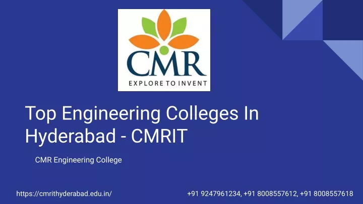 top engineering colleges in hyderabad cmrit