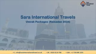 Ramadan 2024 Umrah Package from USA | Ramadan Umrah 1st Ashrah