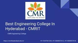 Best Engineering College In Hyderabad - CMRIT