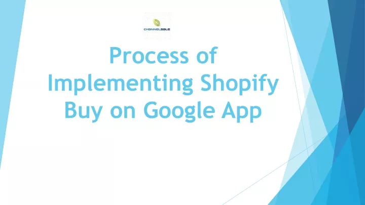 process of implementing shopify buy on google app