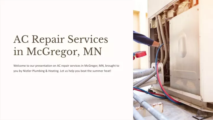 ac repair services in mcgregor mn