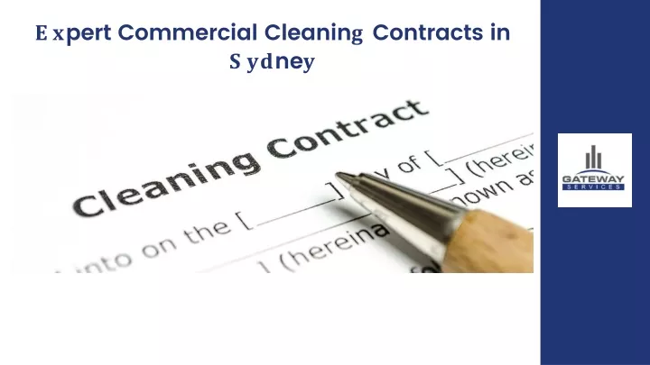expert commercial cleaning contracts in sydney