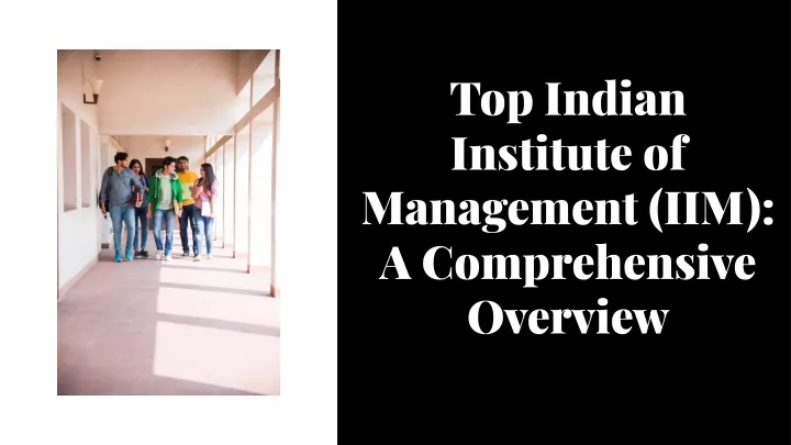 top indian institute of management