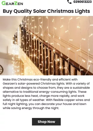 Buy Quality Solar Christmas Lights