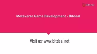 metaverse game development bitdeal