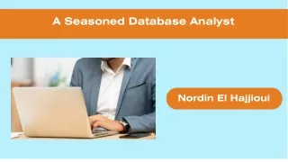 Nordin El Hajjioui - A Seasoned Database Analyst