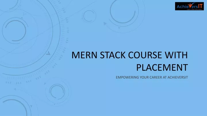 mern stack course with placement