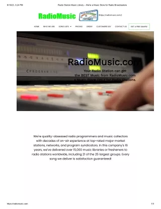 Radio Station Music Library a Music Store for Radio Broadcasters