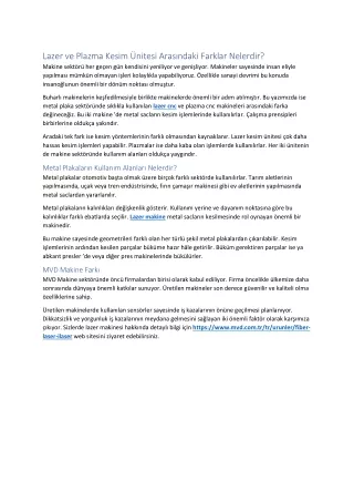 lazer ve plazma kesim nitesi aras ndaki farklar