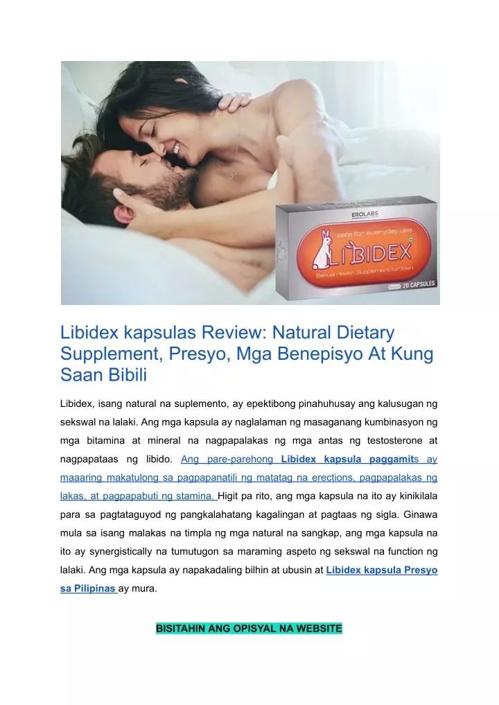 libidex kapsulas review natural dietary